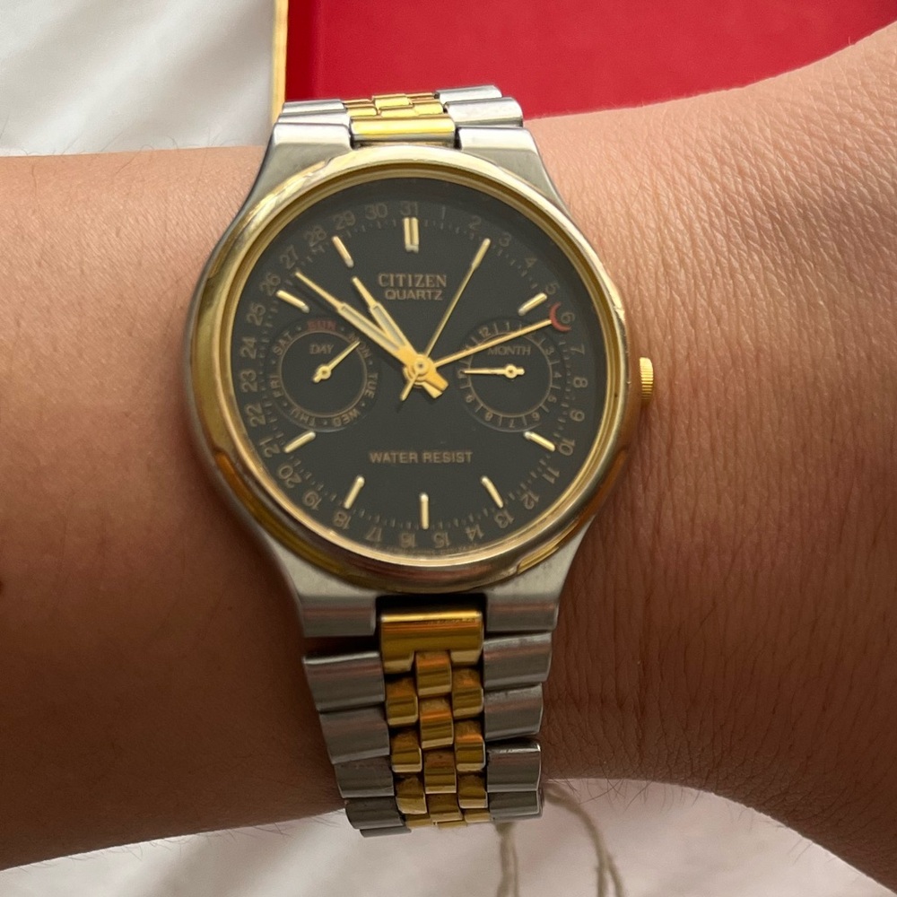 *VINTAGE* Citizen Pointer Calendar 6355 Watch